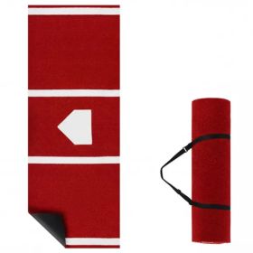 10ft X 3ft Softball Pitching Mat With Artificial Turf, Indoor & Outdoor Training Aid For Pitching Practice