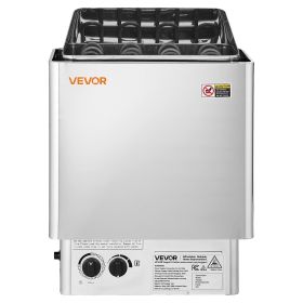 VEVOR Sauna Heater, 6KW 240V Electric Sauna Stove, Dry Steam Bath Saunas Stove with Pre-Drilled Bracket, Fit 176.5 to 317.8 CU.FT Saunas Rooms